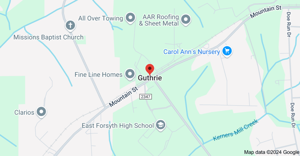 Map of Guthrie, North Carolina